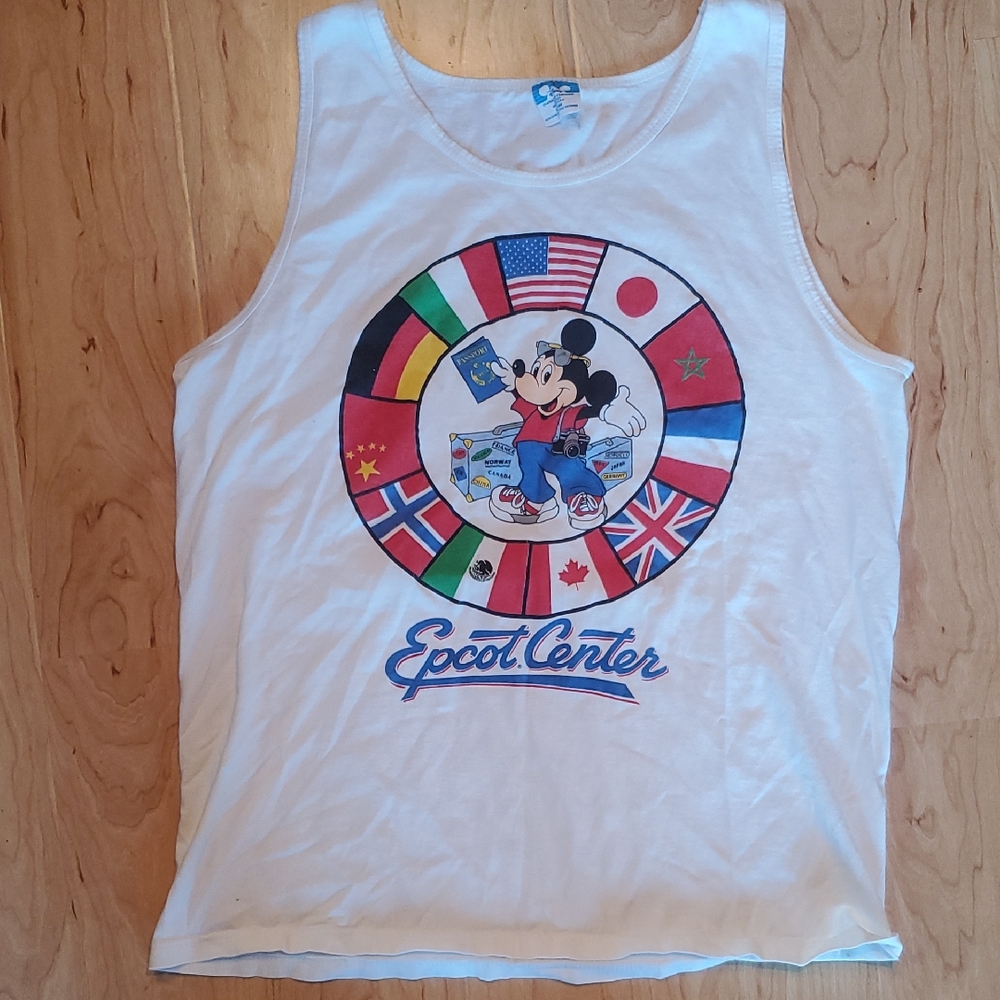 Disney Epcot Center Kids Tank Top - White